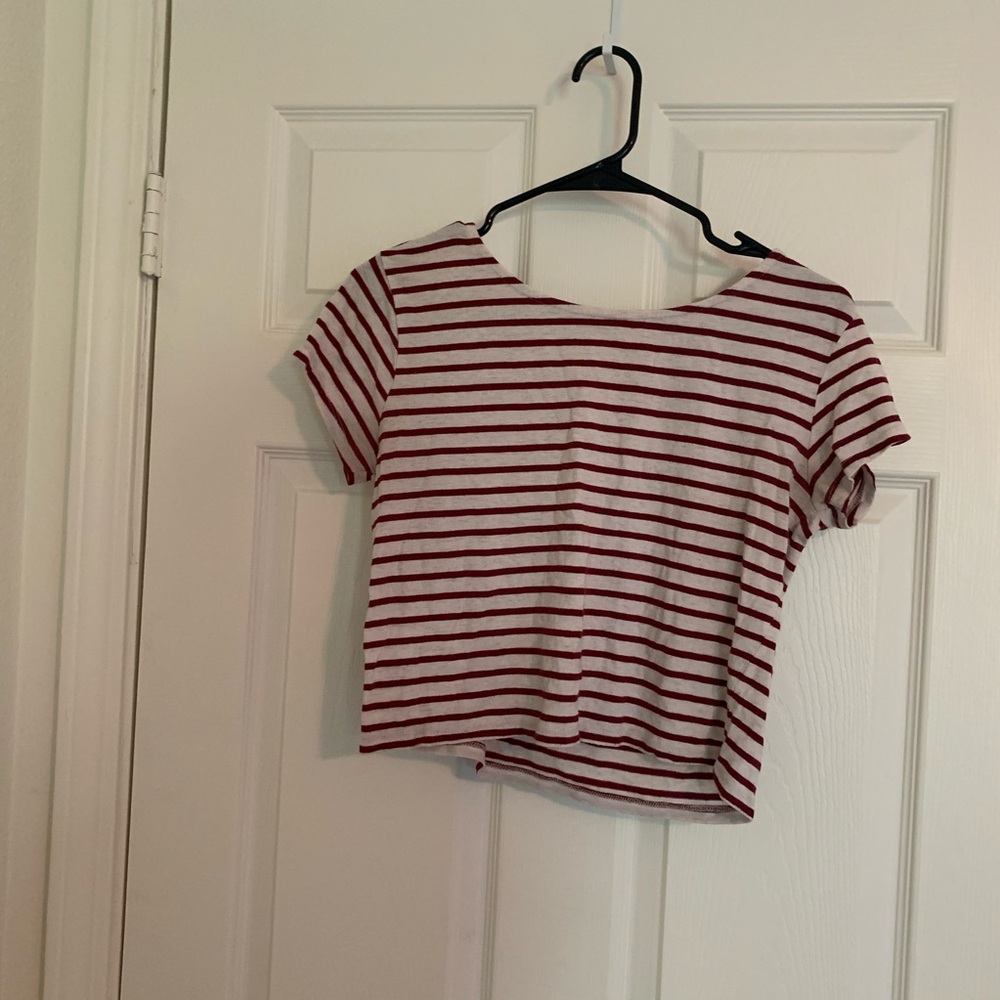 Striped crop top